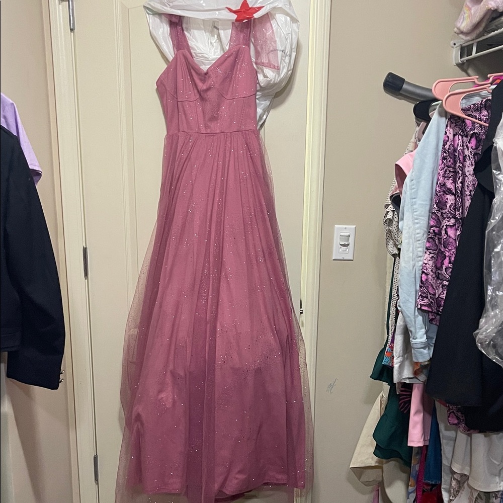 Elegant Pink Wedding Dress